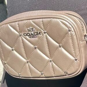 Coach Metallic Quilted Crossbody Bag